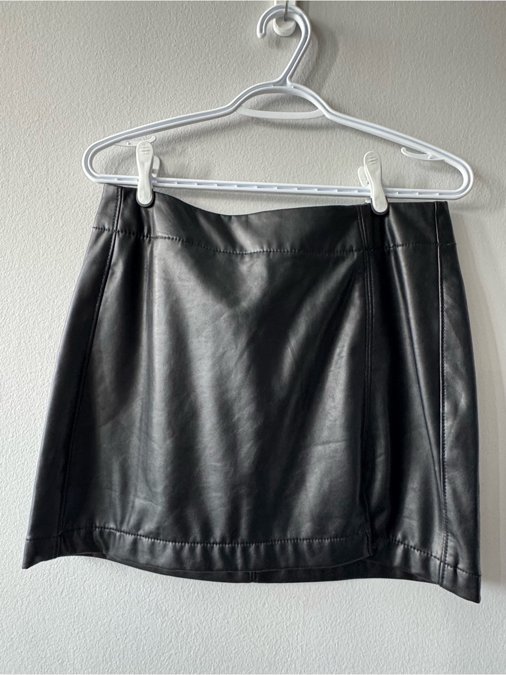 American Eagle Outfitters Black Faux Leather Mini Skirt
